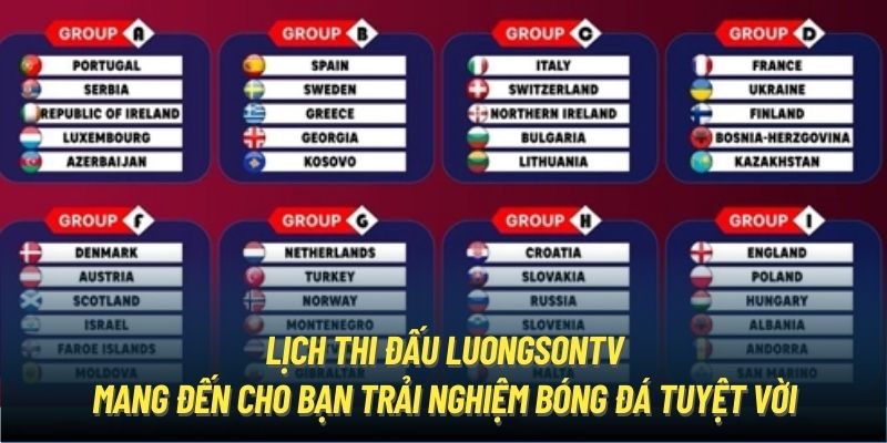 Lịch thi đấu LuongSonTV mang đến cho bạn trải nghiệm bóng đá tuyệt vời