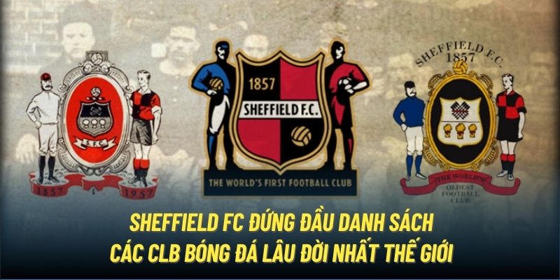 Sheffield FC đứng đầu danh sách các CLB bóng đá lâu đời nhất thế giới